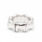 Bague 51.5 - 59 Gucci Bamboo Spring - Bague flexible en or blanc 18 kt 58 Facettes D360485FJ