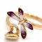 Bague 54 Gucci Flora Butterfly - Bague en or jaune 18 carats et émail 58 Facettes D360468FJ
