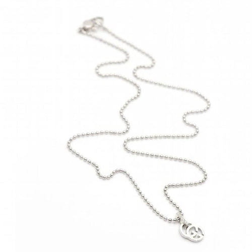 Collier Gucci - Collier motif GG en or blanc 18 kt et diamants 58 Facettes D360497FJ
