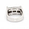 Bague 54 CENTOVENTUNO - Bague en or blanc 18 kt et diamants champagne 58 Facettes D360527FJ