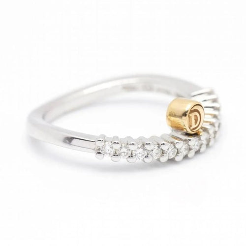 Bague 52 Damiani - Bague en or bicolore 18 carats et diamants 58 Facettes D360528FJ