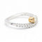 Bague 52 Damiani - Bague en or bicolore 18 carats et diamants 58 Facettes D360528FJ