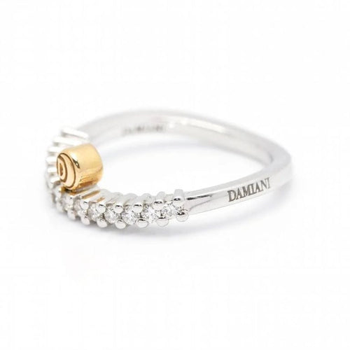 Bague 52 Damiani - Bague en or bicolore 18 carats et diamants 58 Facettes D360528FJ