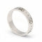 Bague 53 Gucci Icon - Bague en or blanc 18 carats motif GG 58 Facettes D360482FJ