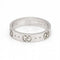 Bague 53 Gucci Icon - Bague en or blanc 18 carats motif GG 58 Facettes D360482FJ