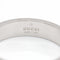 Bague 53 Gucci Icon - Bague en or blanc 18 carats motif GG 58 Facettes D360482FJ