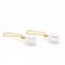 Boucles d'oreilles Boucles d'oreilles perles ovales et diamants en or jaune 18 carats 58 Facettes D360904FV