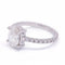 Bague 47 Bague solitaire en or blanc 18 kt avec diamant ovale 1,01 ct 58 Facettes D360903FV
