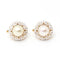 Boucles d'oreilles Boucles d’oreilles Art Nouveau en platine et or jaune avec perles et diamants 58 Facettes D361021JC