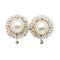 Boucles d'oreilles Boucles d’oreilles Art Nouveau en platine et or jaune avec perles et diamants 58 Facettes D361021JC