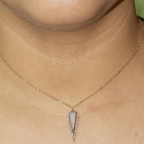 Collier LANZA - Collier en or rose 18 carats, diamants et nacre 58 Facettes D361160SP