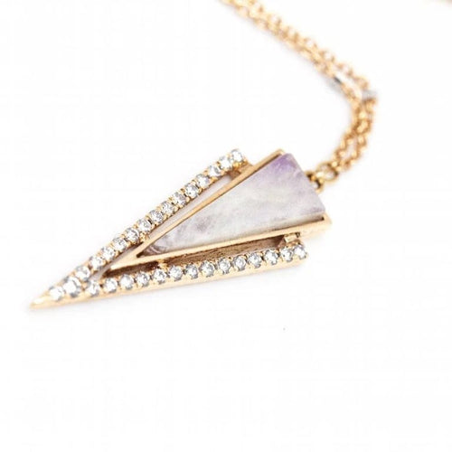 Collier LANZA - Collier en or rose 18 carats, diamants et nacre 58 Facettes D361160SP