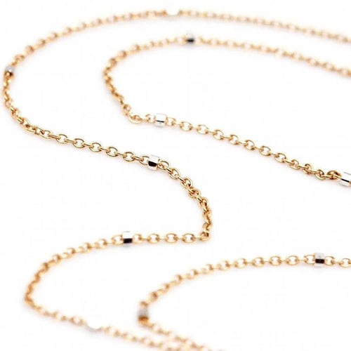 Collier LANZA - Collier en or rose 18 carats, diamants et nacre 58 Facettes D361160SP