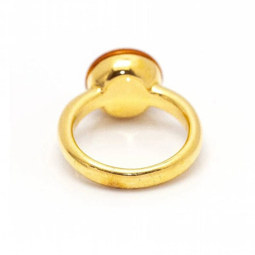Bague 54 Bague en or jaune 18 carats avec citrine 58 Facettes D361611UZ