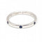 Bague 51 Pomellato Milano Alliance Collection - Bague alliance en or blanc et saphirs 58 Facettes D361960SO