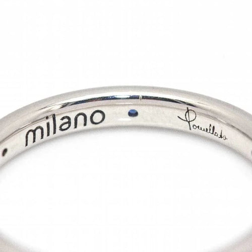 Bague 51 Pomellato Milano Alliance Collection - Bague alliance en or blanc et saphirs 58 Facettes D361960SO