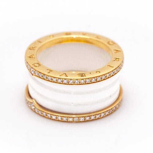 Bague 54 BVLGARI B.zero1 - Bague en or rose 18 kt et diamants 58 Facettes D361635UZ