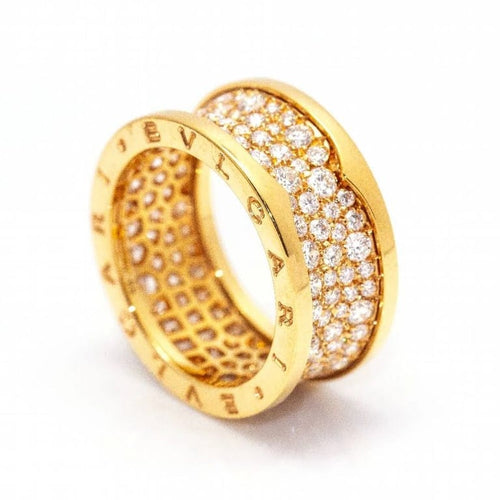 Bague 58.5 BVLGARI B.zero1 - Bague en or rose 18 carats et diamants 58 Facettes D361631UZ