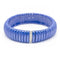Bracelet JARRETIERE - Bracelet élastique en or blanc 18 kt, diamants et céramique bleue 58 Facettes D362071SO