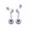 Boucles d'oreilles Boucles d’oreilles pendantes - Or blanc 18 kt et diamants 58 Facettes N102862LF