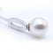 Boucles d'oreilles Boucles d'oreilles longues en or blanc, diamants et perles 58 Facettes N102863LF
