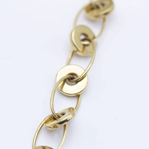 Collier Collier à anneaux en or jaune 18 kt 58 Facettes N102865LF