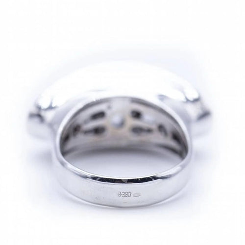 Bague 56 Bague en or blanc 18 kt avec diamants 58 Facettes N102882LF