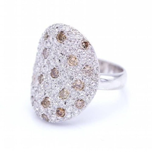 Bague 54 ALEGORIA - Bague en or blanc 18 kt et diamants 58 Facettes N102894