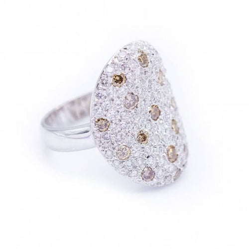Bague 54 ALEGORIA - Bague en or blanc 18 kt et diamants 58 Facettes N102894