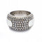 Bague 55 Rosse - Bague bicolore en or rose et or blanc 18 kt et diamants 58 Facettes N102895