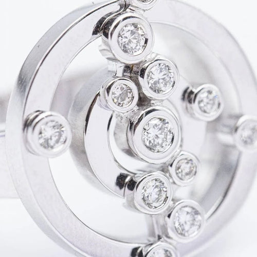 Bague 54 ADAGIO - Bague en or blanc 18 kt et diamants 58 Facettes N102890