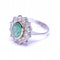 Bague 51 RAINA - Bague en or bicolore 18 ct avec diamants et émeraude 58 Facettes D359454EJ