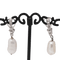 Boucles d'oreilles Boucles d'oreilles - Perles baroques naturelles et diamants en or blanc 18 ct 58 Facettes D359537JC