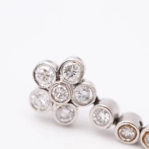 Boucles d'oreilles Boucles d’oreilles - Perles australiennes naturelles et diamants en or blanc 18 ct 58 Facettes D359536JC