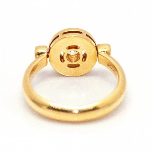 Bague 54 BVLGARI Flip - Bague en or rose 18 ct avec diamant 58 Facettes D363775UZ