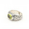 Bague 55 Bague en or jaune 18 carats et argent 925 avec péridot 58 Facettes D363899SO