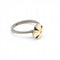Bague 53.5 Bague en or jaune 18 carats, argent et diamant taille brillant 58 Facettes D363900SO