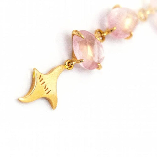 Boucles d'oreilles MIMI Milano - Boucles d’oreilles en or rose 18 ct et quartz rose 58 Facettes D363782UZ