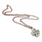 Collier Collier croix - Pendentif en or blanc, argent et topazes bleues 58 Facettes D363906SO
