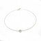 Collier Collier solitaire - Pendentif en acier tressé et diamant 0,12 ct 58 Facettes D363928SO
