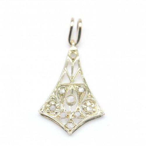 Pendentif Pendentif en or jaune 18 carats et diamants (1900) 58 Facettes D364091JC