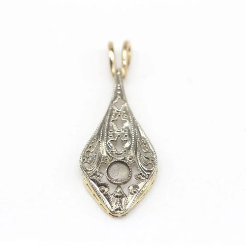 Pendentif Pendentif vintage en or jaune 18 carats serti de diamants 58 Facettes D364090JC