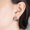 Boucles d'oreilles VETO - Boucles d'oreilles en acier 316L serties de diamants 0,10 ct 58 Facettes D363918SO