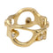 Bague 49 DALI - Bague en or jaune 18 carats et diamants 58 Facettes D364102JC