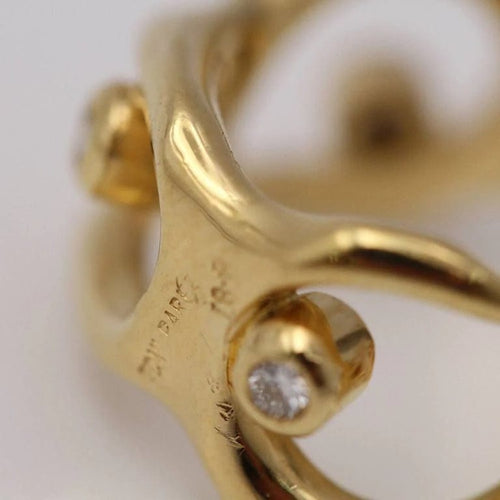 Bague 49 DALI - Bague en or jaune 18 carats et diamants 58 Facettes D364102JC