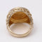 Bague 56.5 Bague sceau homme en or jaune 18 carats avec pièce américaine 1873 58 Facettes D364103JC
