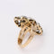 Bague 55.5 Bague vintage années 1920 en or jaune 18 carats, platine et diamants 58 Facettes D364104JC
