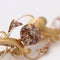 Broche Broche vintage en or jaune et rose 18 carats et diamants 58 Facettes D364105JC
