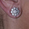 Boucles d'oreilles Roseton - Boucles d’oreilles en or blanc 18 carats et diamants 58 Facettes D364209LF