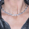 Collier Collier en or blanc 18 carats et diamants 58 Facettes D364220LF